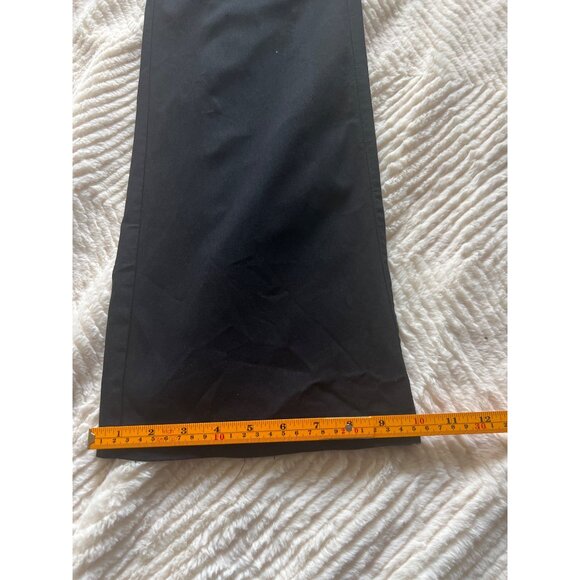 INC International Concepts Black Flare Pants Size 14 Stretch Mid Rise Faux Pocke - Picture 15 of 15
